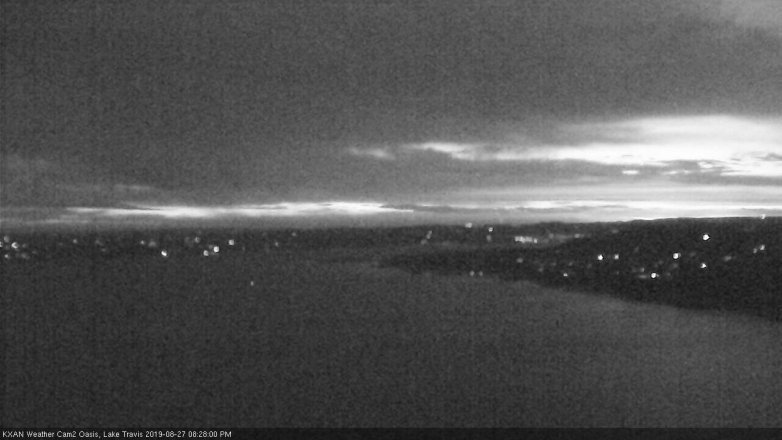 Lake Travis webcam, August 27, 2019 7:30 PM CT