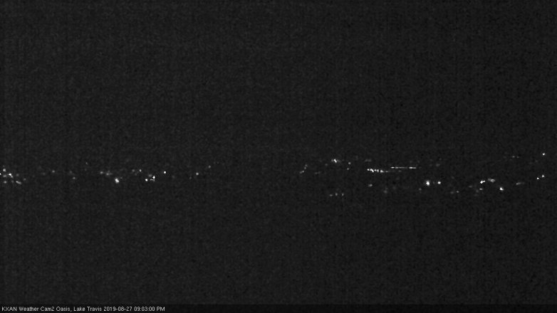 Lake Travis webcam, August 27, 2019 8:05 PM CT