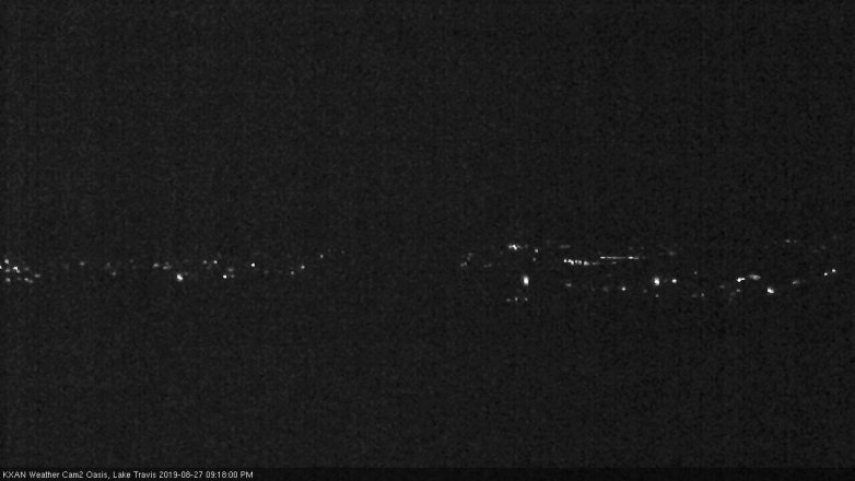Lake Travis webcam, August 27, 2019 8:20 PM CT