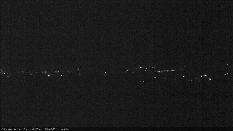 Lake Travis webcam, August 27, 2019 9:15 PM CT