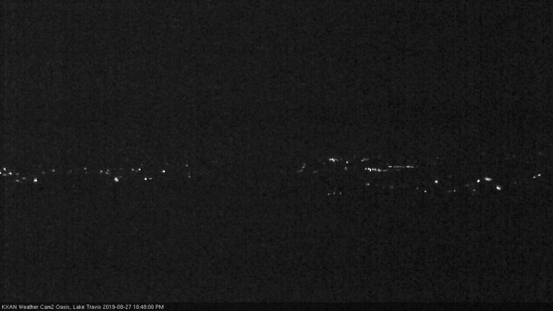 Lake Travis webcam, August 27, 2019 9:50 PM CT