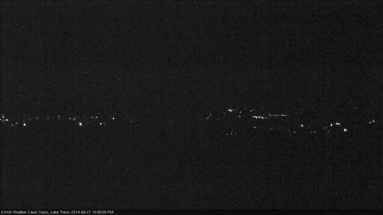 Lake Travis webcam, August 27, 2019 10:00 PM CT