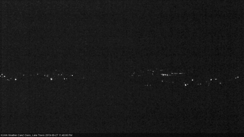 Lake Travis webcam, August 27, 2019 10:50 PM CT