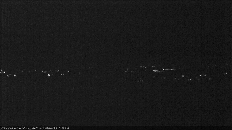 Lake Travis webcam, August 27, 2019 10:55 PM CT