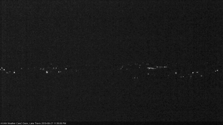 Lake Travis webcam, August 27, 2019 11:00 PM CT