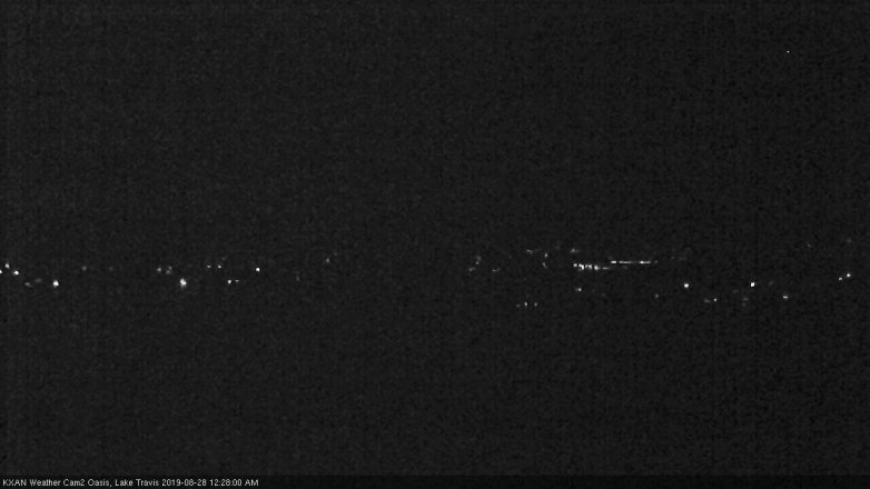 Lake Travis webcam, August 27, 2019 11:30 PM CT