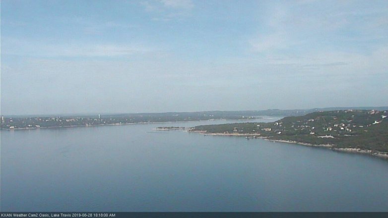 Lake Travis webcam, August 28, 2019 9:20 AM CT