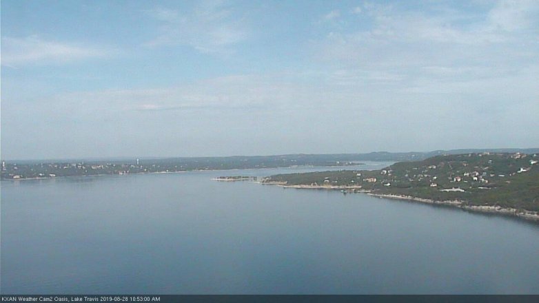 Lake Travis webcam, August 28, 2019 9:55 AM CT