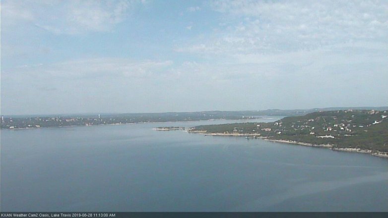 Lake Travis webcam, August 28, 2019 10:15 AM CT