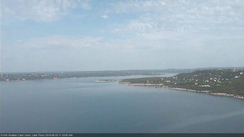 Lake Travis webcam, August 28, 2019 10:20 AM CT