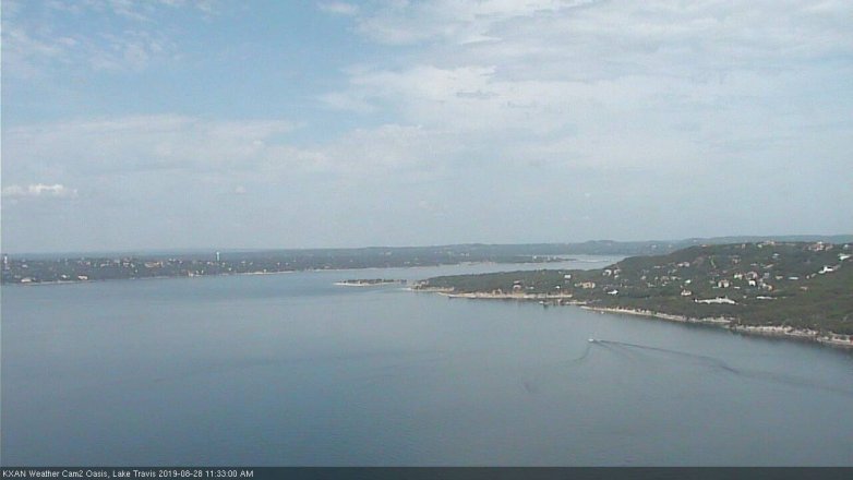 Lake Travis webcam, August 28, 2019 10:35 AM CT