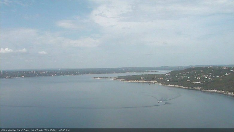 Lake Travis webcam, August 28, 2019 10:45 AM CT