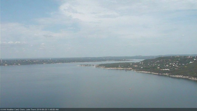 Lake Travis webcam, August 28, 2019 10:50 AM CT