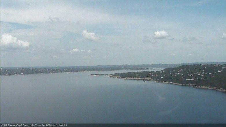 Lake Travis webcam, August 28, 2019 11:25 AM CT