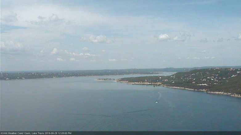 Lake Travis webcam, August 28, 2019 11:30 AM CT
