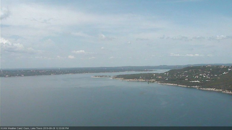 Lake Travis webcam, August 28, 2019 11:35 AM CT
