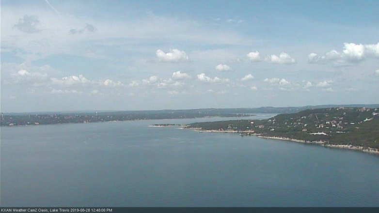 Lake Travis webcam, August 28, 2019 11:50 AM CT