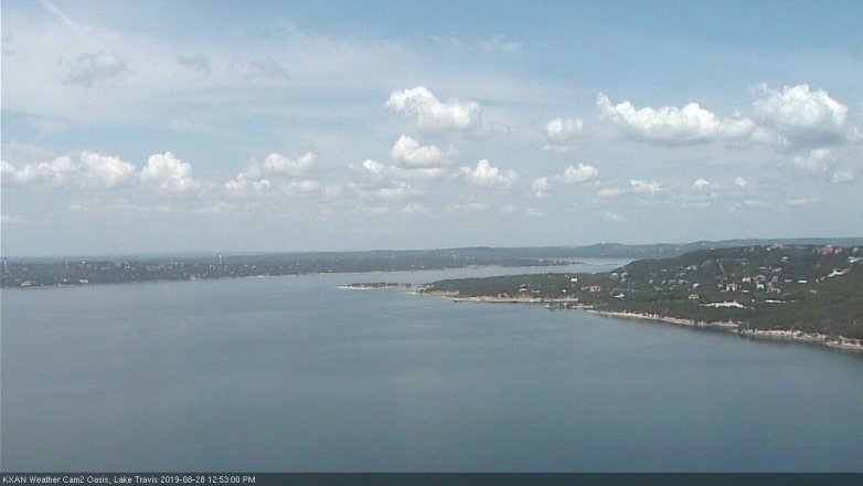 Lake Travis webcam, August 28, 2019 11:55 AM CT