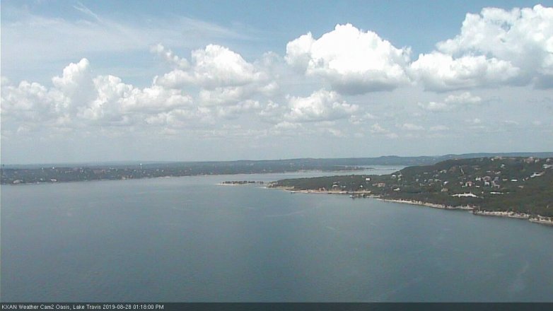 Lake Travis webcam, August 28, 2019 12:20 PM CT