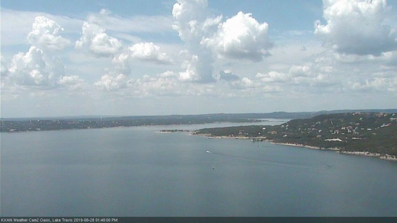 Lake Travis webcam, August 28, 2019 12:50 PM CT