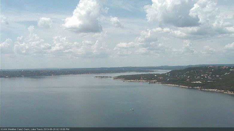 Lake Travis webcam, August 28, 2019 1:20 PM CT