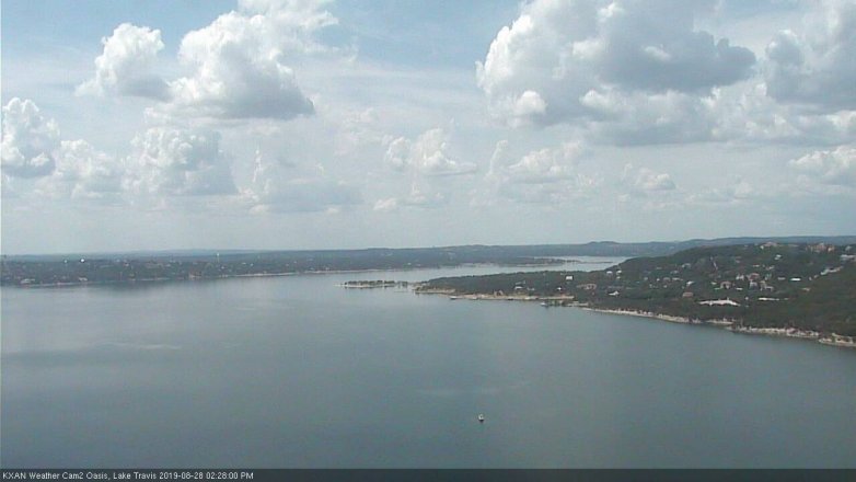 Lake Travis webcam, August 28, 2019 1:30 PM CT