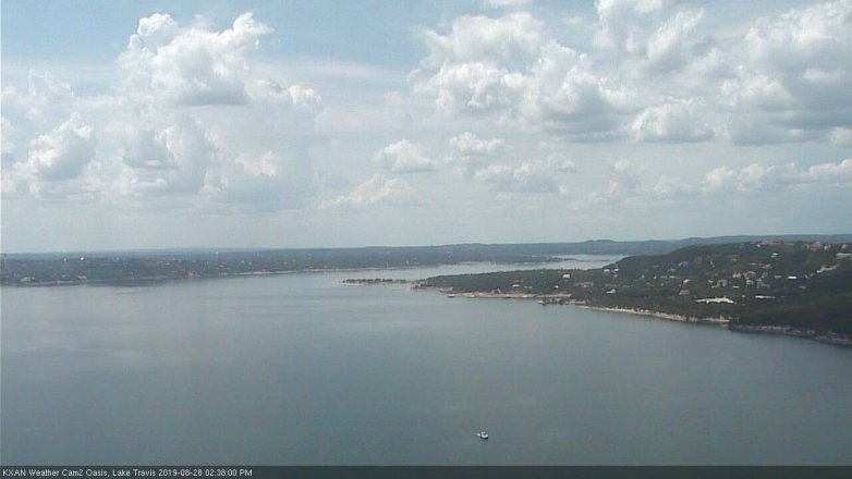 Lake Travis webcam, August 28, 2019 1:40 PM CT
