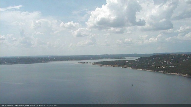Lake Travis webcam, August 28, 2019 2:00 PM CT