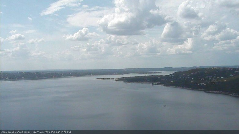 Lake Travis webcam, August 28, 2019 2:15 PM CT