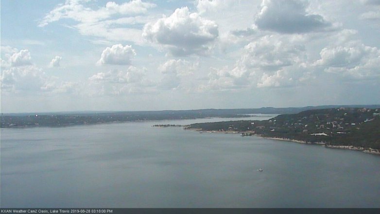 Lake Travis webcam, August 28, 2019 2:20 PM CT