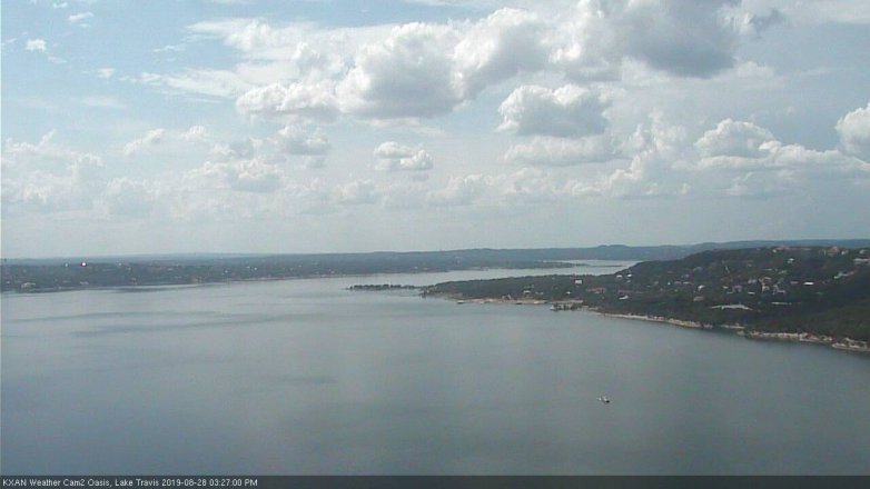 Lake Travis webcam, August 28, 2019 2:30 PM CT