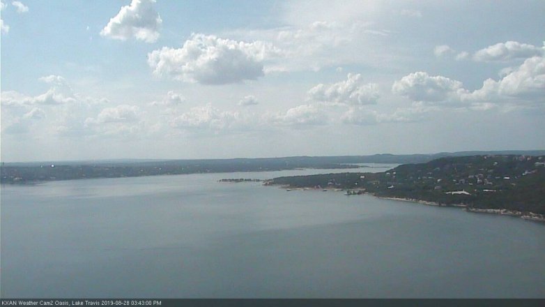 Lake Travis webcam, August 28, 2019 2:45 PM CT