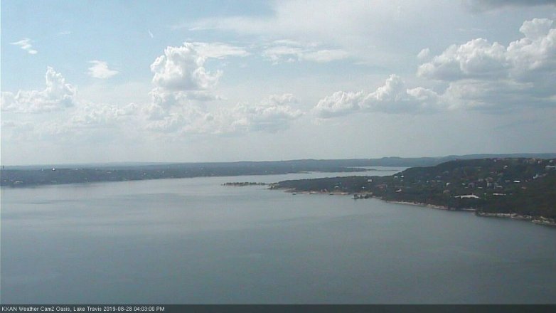 Lake Travis webcam, August 28, 2019 3:05 PM CT