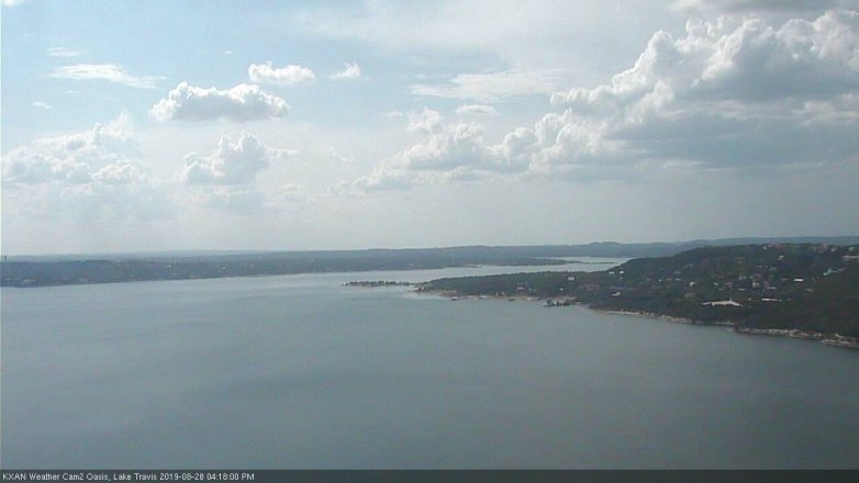 Lake Travis webcam, August 28, 2019 3:20 PM CT