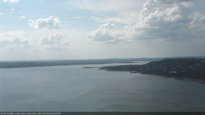 Lake Travis webcam, August 28, 2019 3:25 PM CT
