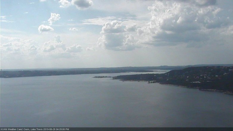 Lake Travis webcam, August 28, 2019 3:30 PM CT