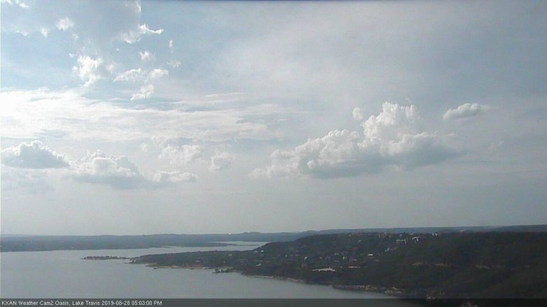 Lake Travis webcam, August 28, 2019 4:05 PM CT