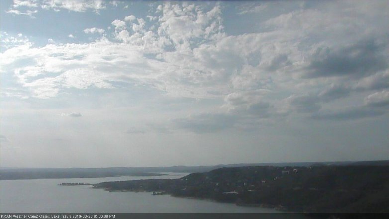 Lake Travis webcam, August 28, 2019 4:35 PM CT