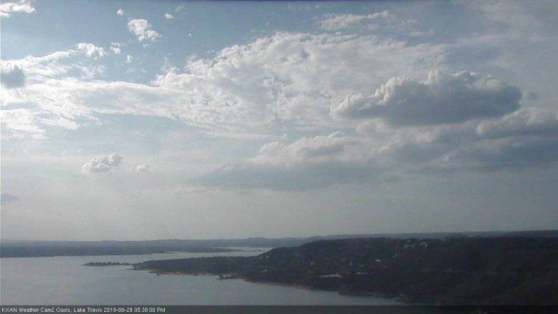 Lake Travis webcam, August 28, 2019 4:40 PM CT
