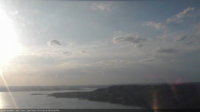 Lake Travis webcam, August 28, 2019 5:55 PM CT