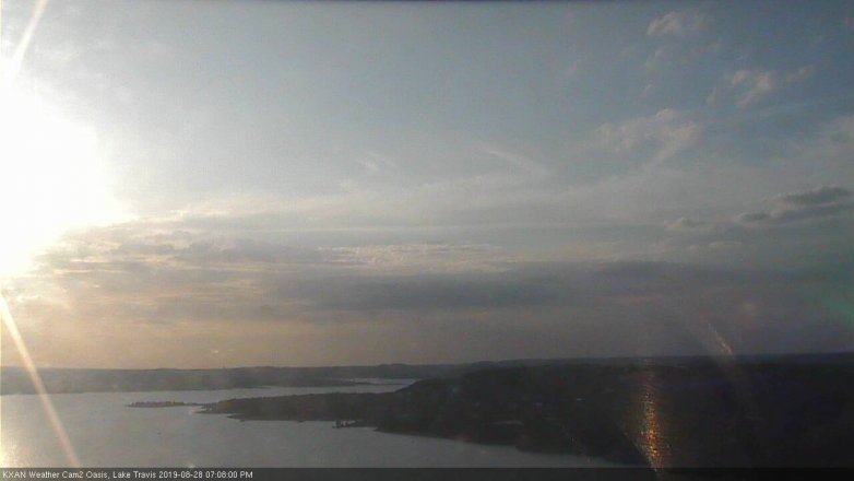 Lake Travis webcam, August 28, 2019 6:10 PM CT