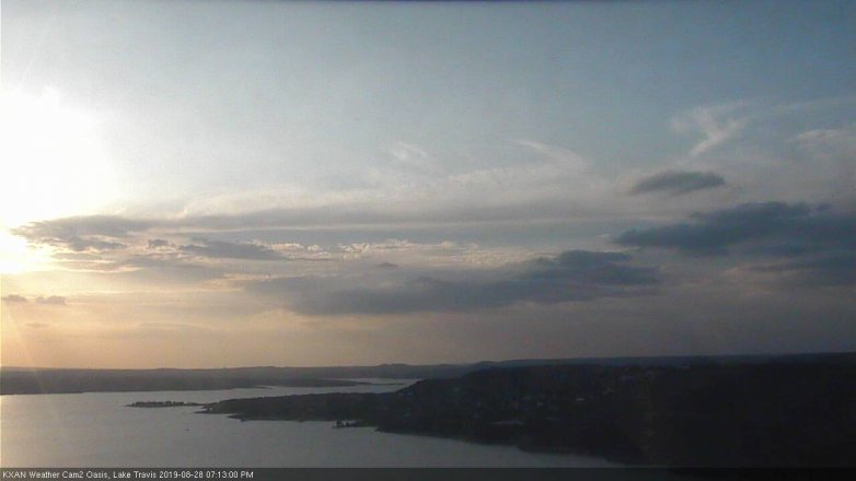 Lake Travis webcam, August 28, 2019 6:15 PM CT