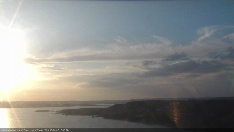 Lake Travis webcam, August 28, 2019 6:20 PM CT