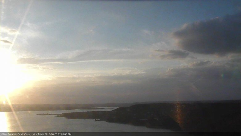 Lake Travis webcam, August 28, 2019 6:30 PM CT