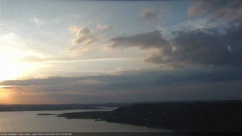 Lake Travis webcam, August 28, 2019 6:35 PM CT