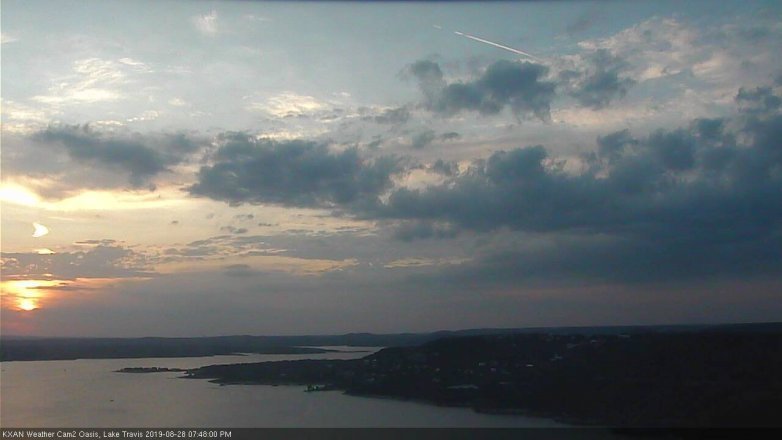 Lake Travis webcam, August 28, 2019 6:50 PM CT