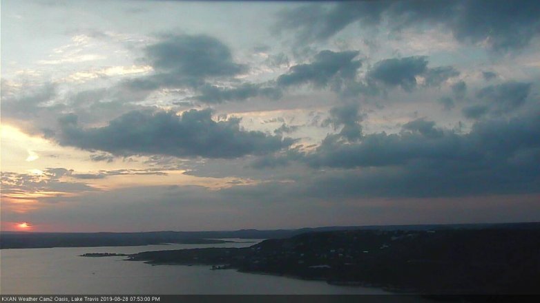 Lake Travis webcam, August 28, 2019 6:55 PM CT