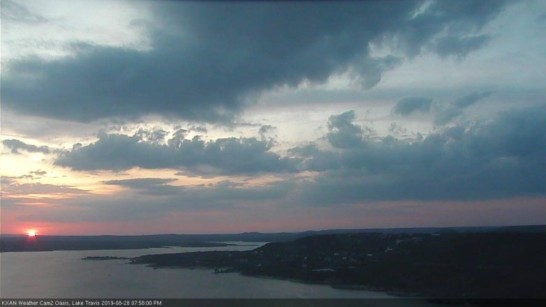 Lake Travis webcam, August 28, 2019 7:00 PM CT