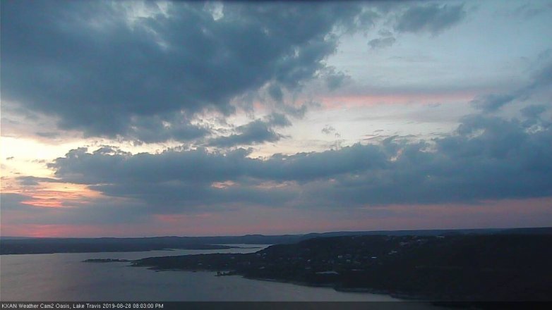 Lake Travis webcam, August 28, 2019 7:05 PM CT