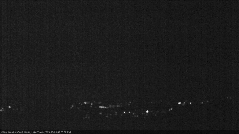 Lake Travis webcam, August 28, 2019 8:30 PM CT